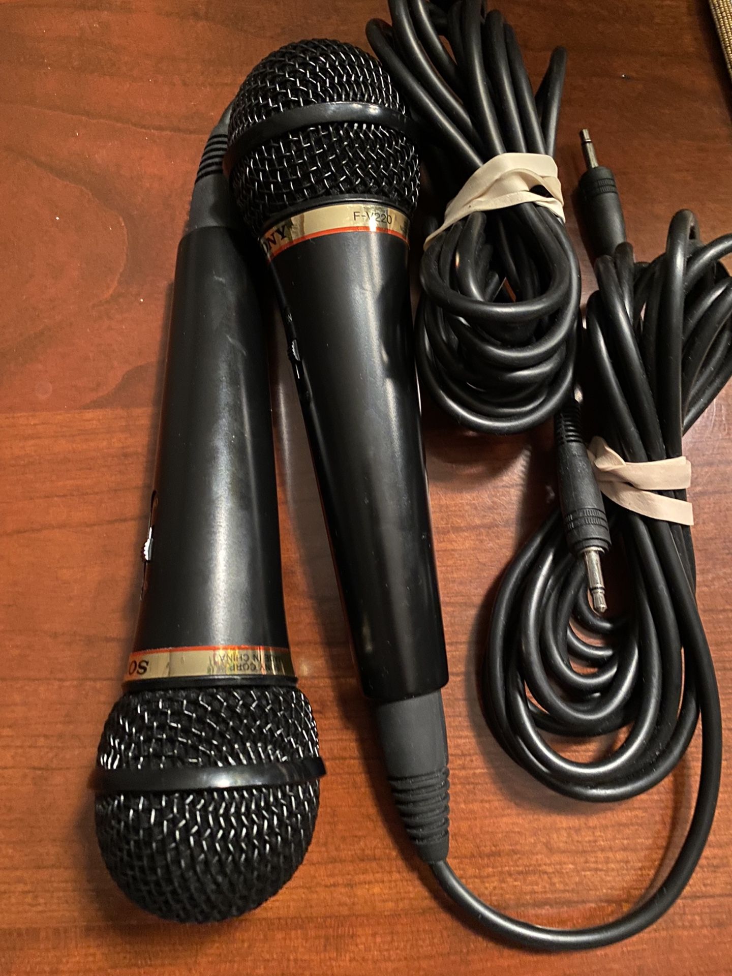 A Pair Of Sony Microphones F-V220