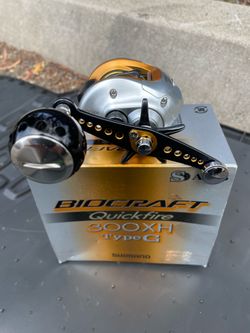 SHiMANO BIOCRAFT 300 XH TYPE G. MADE IN jAPAN. RIGHT HANDED RARE FIND. FLIP AND PITCH SWITCH