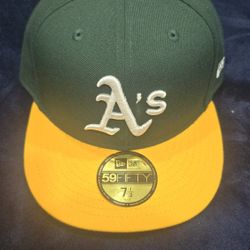 Oakland As Hat Size 7 1/2