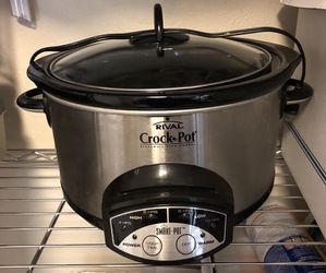 Crock-Pot Smart Pot 6 Quart Slow Cooker, Brushed Stainless Steel 