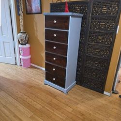 6 Drawers Dresser Solid Wood Measurements On Picture 