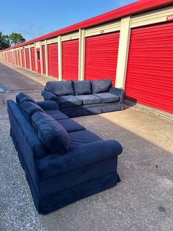 Dark Blue Couch Set