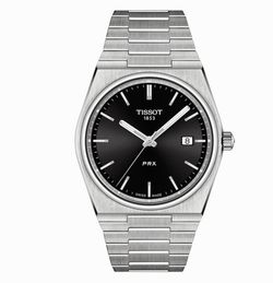 Tissot black prx black dial watch