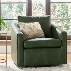 Swivel Accent Chair, Swivel Chair, Swivel Chairs 2, Swivel Couch, Corner Chair, Faux Leather Couch, Faux Leather Chair, Faux Leather Sofa, Green Chair