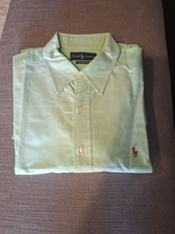 Ralph Lauren short sleeves light green classic fit XL $15.00