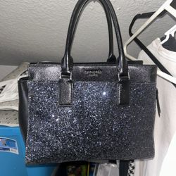 Glitter Kate Spade With Chest Strap, Like New. Navy Blue