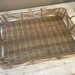 Rectangle Wicker Tray