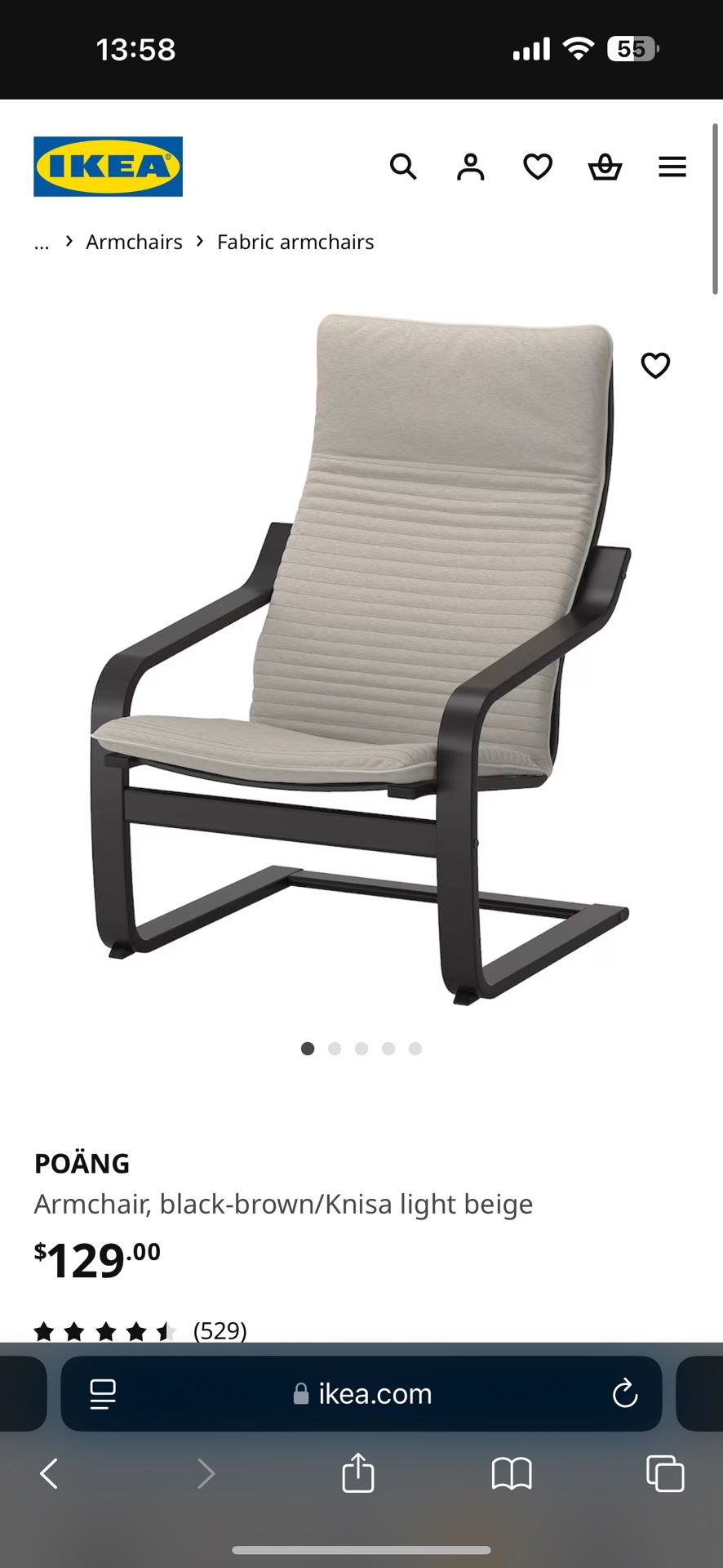 IKEA Dark Brown Chairs X2