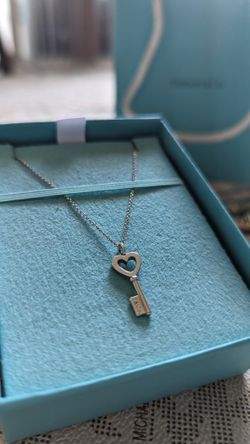 Tiffany Keys Heart Key Pendant in Silver