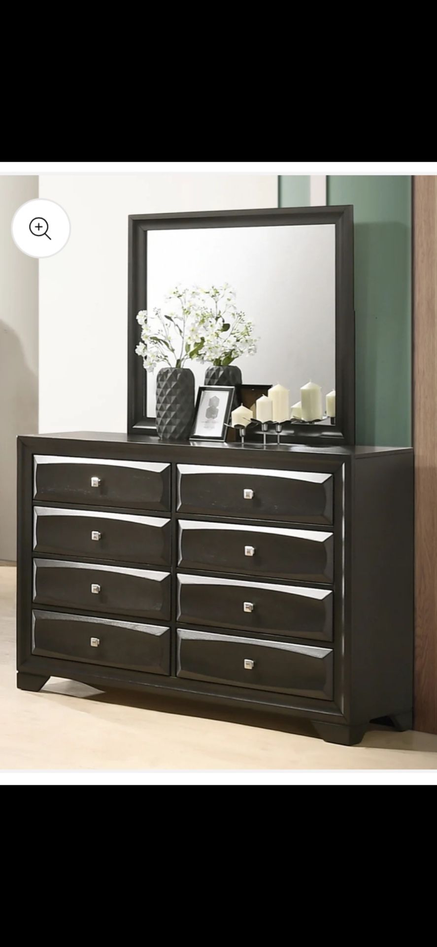 Bedroom set ( Nightstand and Dresser w/ Mirror only )