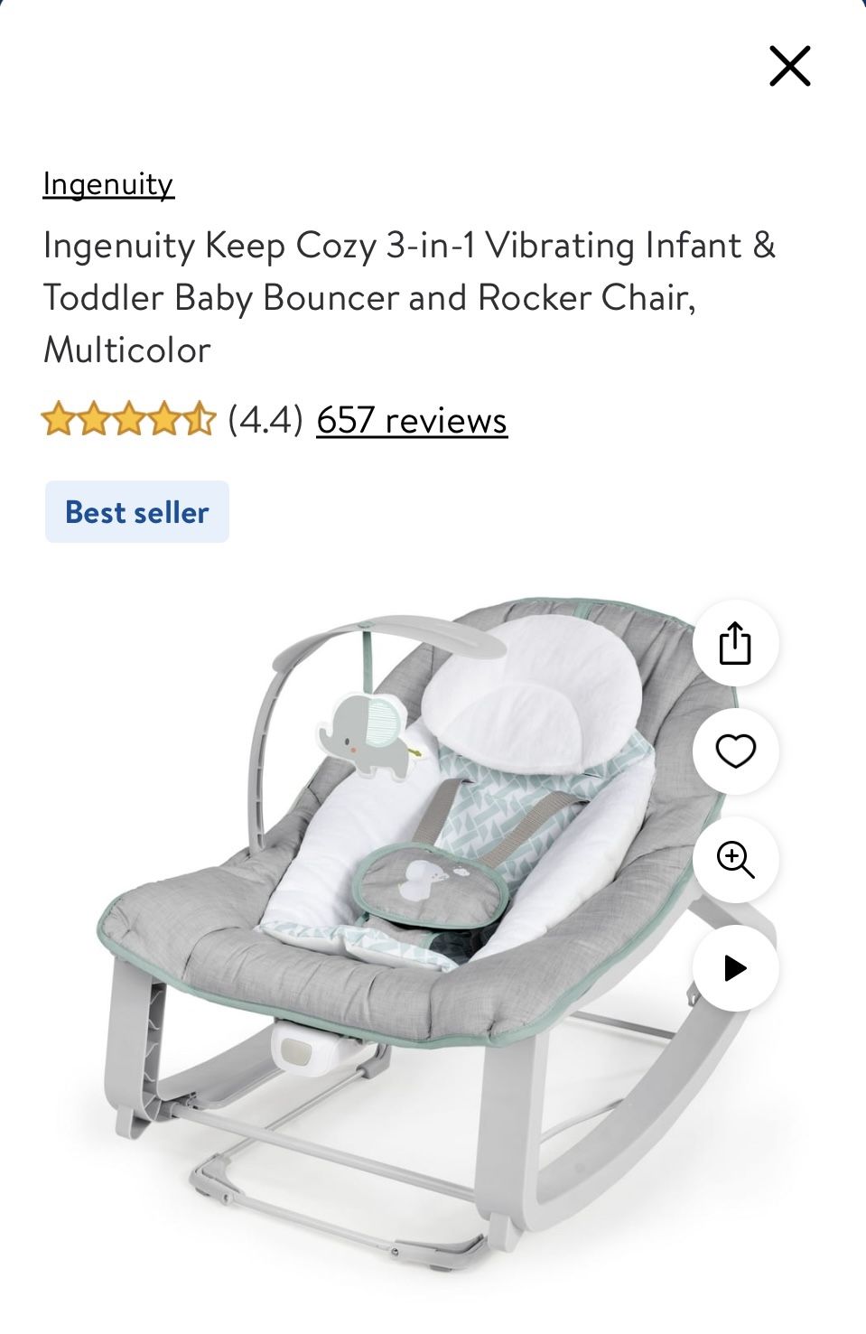 Baby Bouncer And Rocker Chair