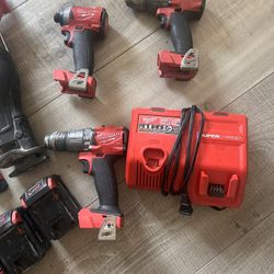 Milwaukee Sawzall And Drills Left 