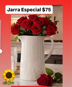 Jarra Especial $75.00 Línea Wildflowers Usala florero Aguas Frias Jugo Leche Princess House Ventas Finales