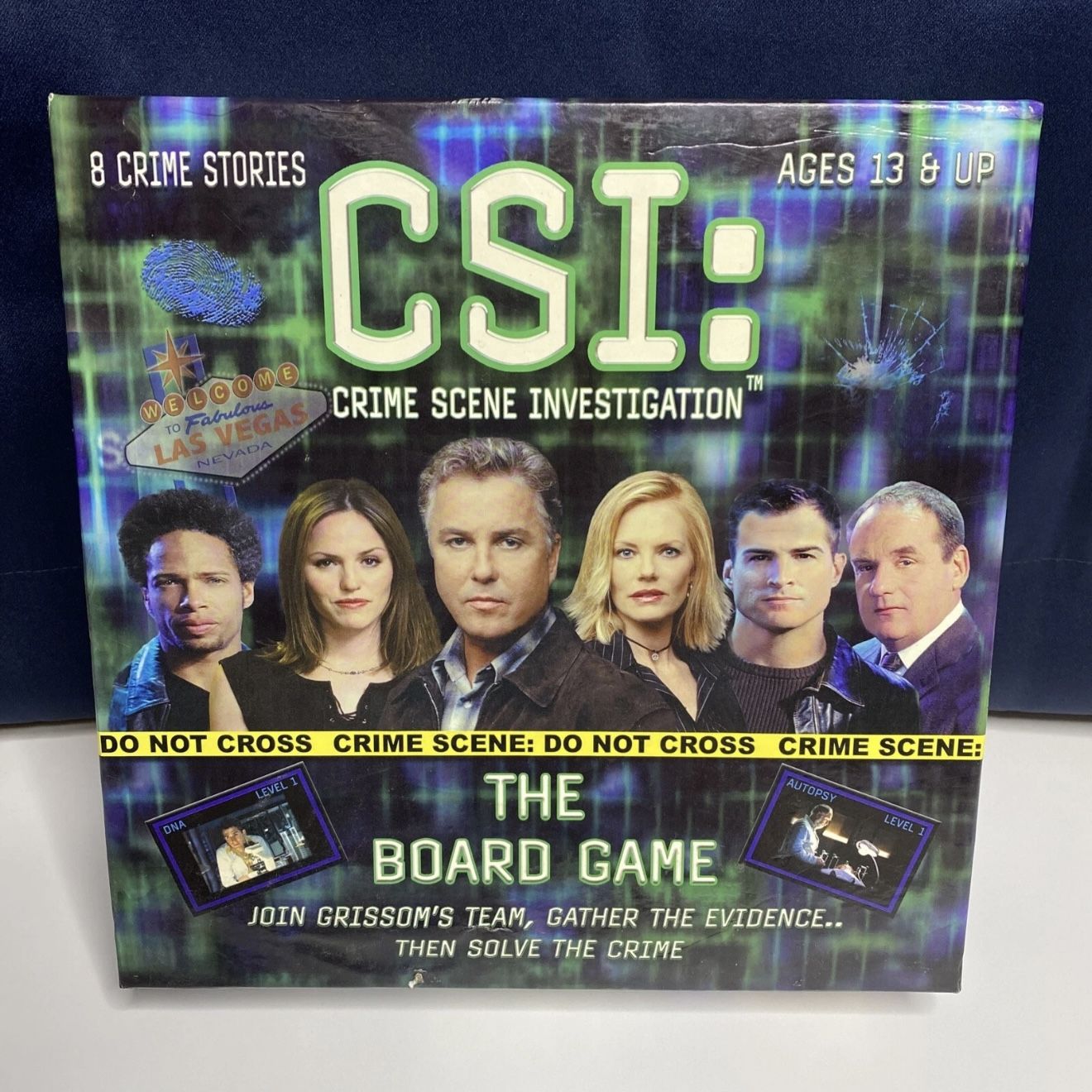 CSI Crime Scene Investigation : The Board Game w/ 8 Crime Stories - Ages 13 & Up
