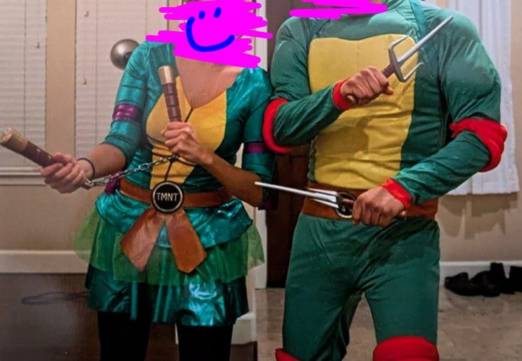 Couples Ninja Turtle Costume (Adult size)