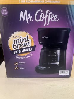 New Mr. Coffee 5-cup Programmable Coffee Maker