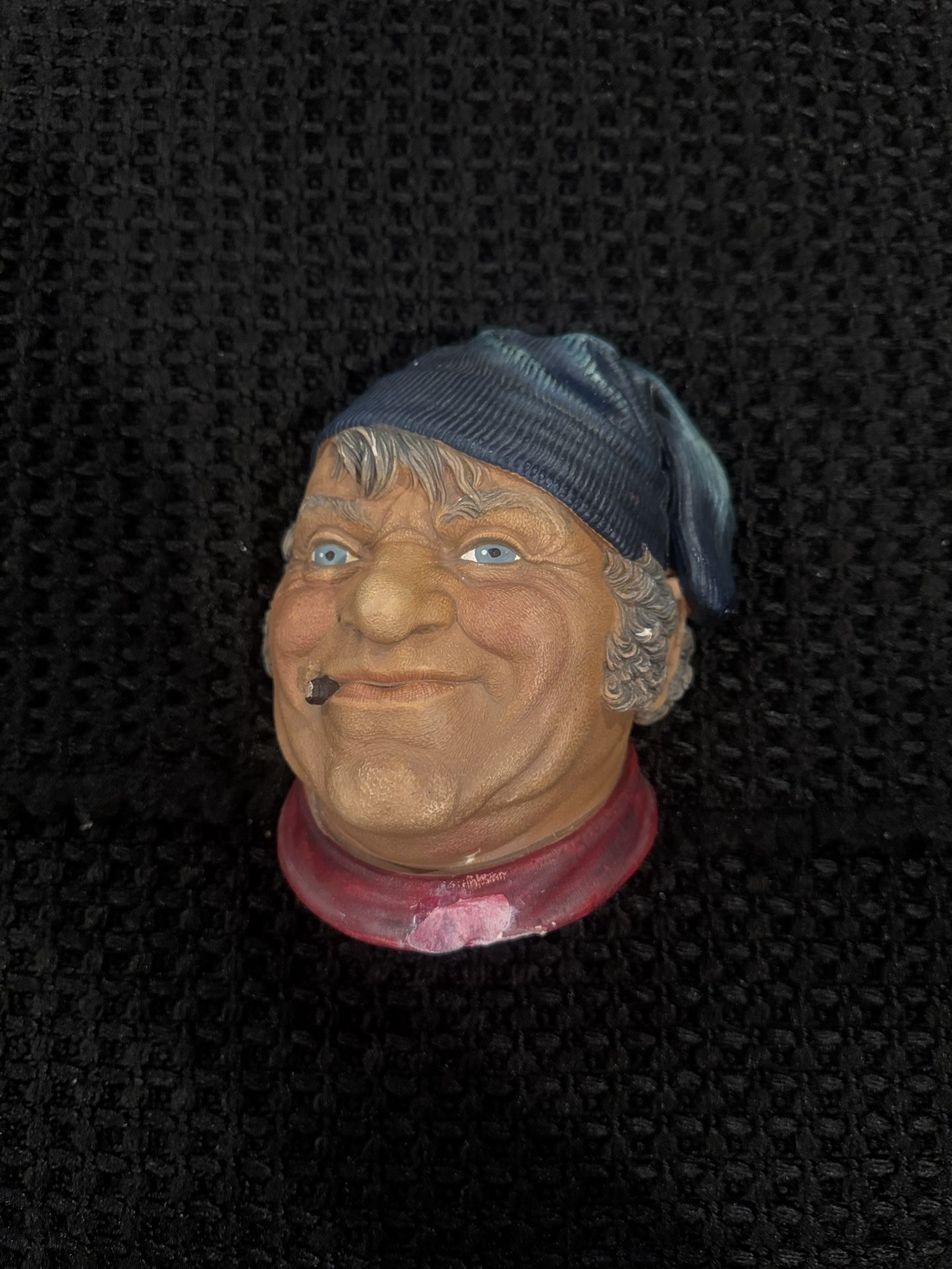 Vintage Bossons Chalkware Head Fisherman Sculpture