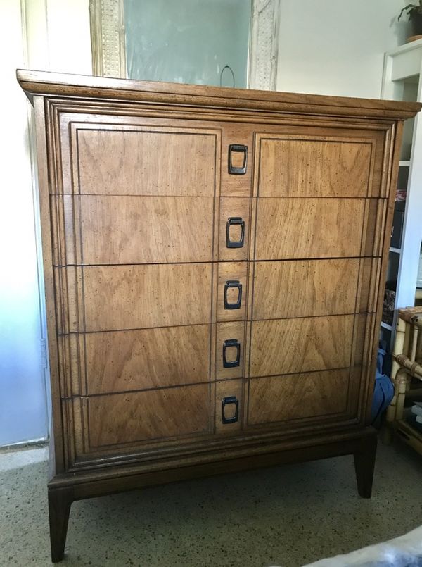 Dixie Furniture Vintage Wood Mid Century Modern Tall Dresser Chest Dixie Furniture Vintage Wood Mid Century Modern Tall Dresser Chest Of Drawers For In Fort Lauderdale Fl Offerup
