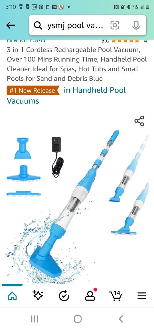 Cordless POOL Vacuum 