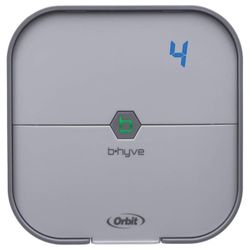 Orbit 57915 B-hyve 4-Zone Smart Sprinkler Controller, Gray
