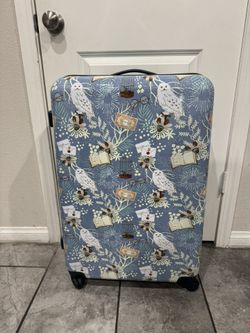 Harry Potter Hedwig Checked Suitcase Luggage – Wizarding World Travel Bag 