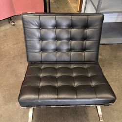 (2)  Pair Of Barcelona Lounge Chair Set 
