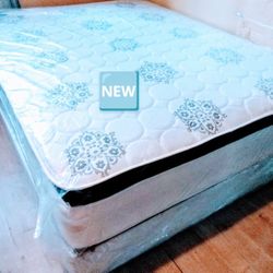 $200 Queen Pillow Top Mattress Only Brand New Free Delivery Same Day 