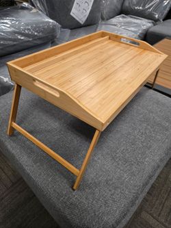 Bamboo Folding Bed Tray Table
