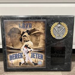 Derek Jeter Yankees Plaque