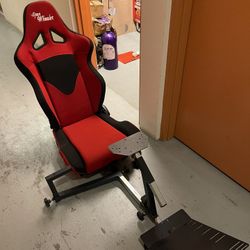 Advanced Racing Simulator Gaming Chair with Gear Shift Mount