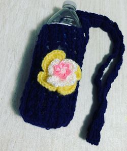 Crochet water bottle holder