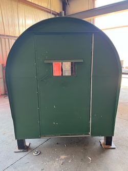 6x5 Ground Blind – Archery Windows, Metal Wrapped