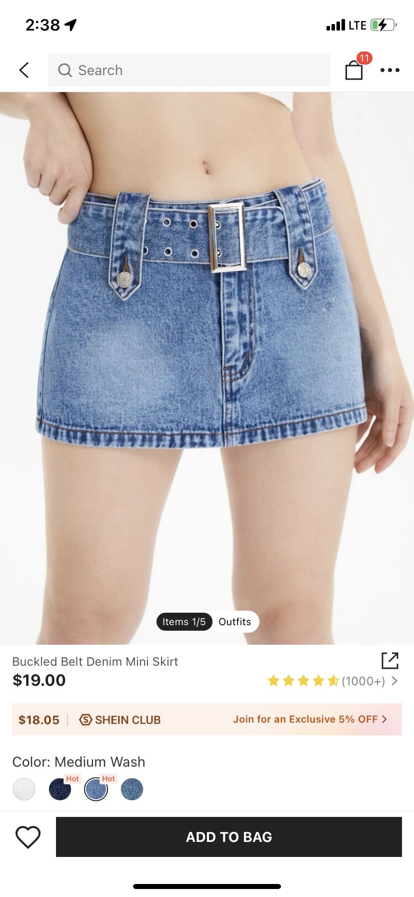 Jean Mini Skirt 