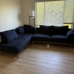 Jollene 113" 2-Pc. Fabric Sectional Sofa