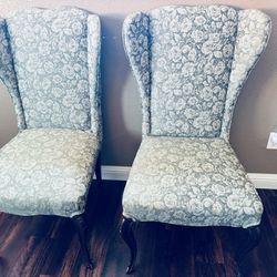 Queen Anne Winged Chairs 