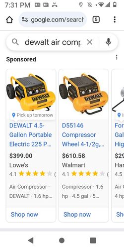 Dewalt Air Compressor 