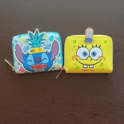 Loungefly SpongeBob And Stitch Wallets