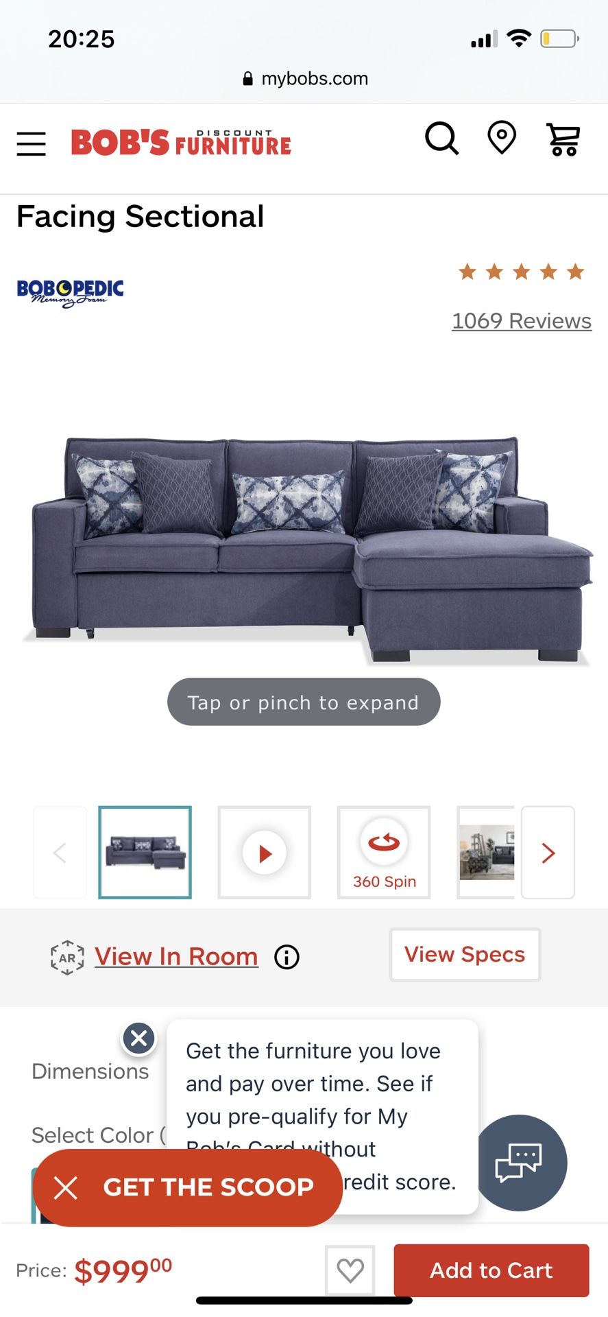Couch Sectional Bobs Playscape In Denim for Sale in Washington, DC OfferUp