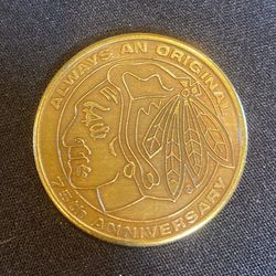 Chicago Blackhawks 75th Anniversary Medallion