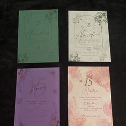 Invitaciones Para Quinceañera .bodas