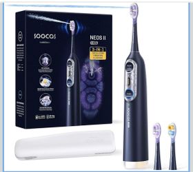 Electric Toothbrush with Water Flosser Combo, 3-in-1: Flosses, Vibrates and Oscillates, Flossing Toothbrush for Adults, Cordless Water Flosser for Tra