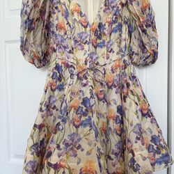 NWOT Zimmermann purple mini dress AUS2-US8