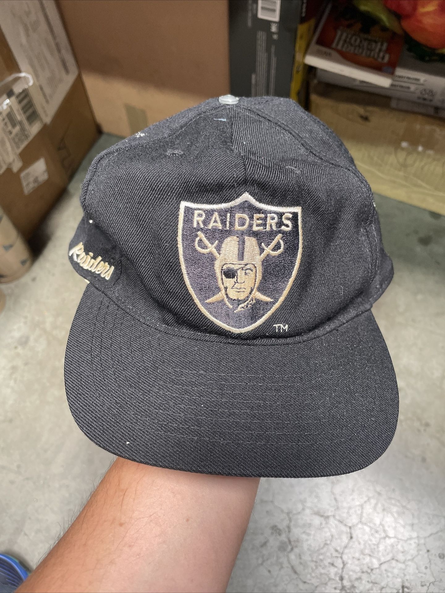 Vintage Drew Pearson Oakland Los Angeles Raiders Fitted Hat Cap