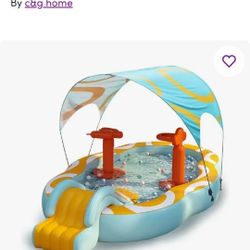 New 126-Inch Large Pool 5-In-1 Pool Durable PVC Portable Splash Pool For Outdoor Backyard Summer Splash Parties