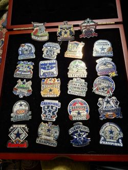 Dallas Cowboys Championship pin collection