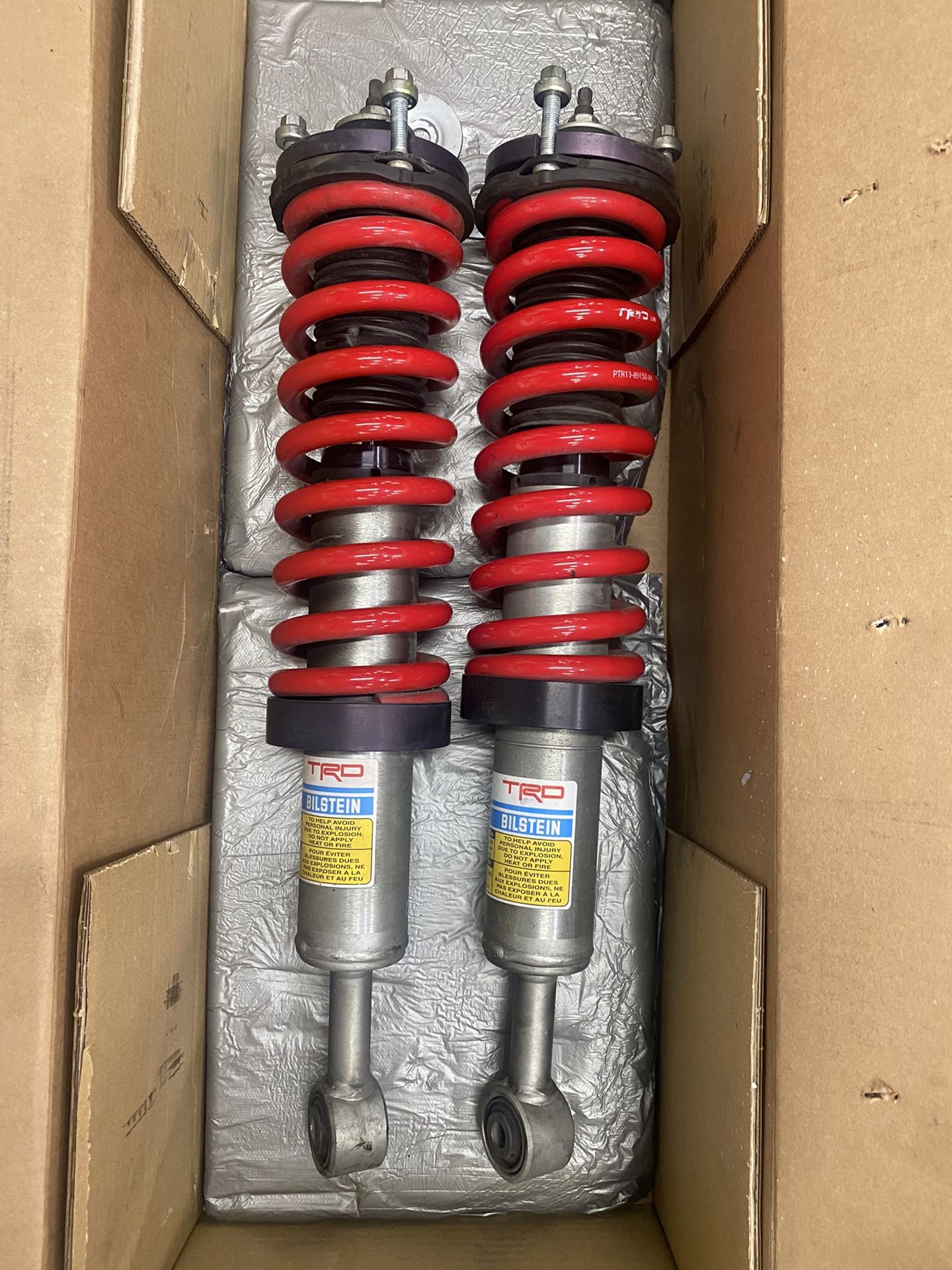 OEM TRD Pro 4runner Bilstein Front And Rear Suspension With Toytec 2 Inch Lift Kit And rear Springs