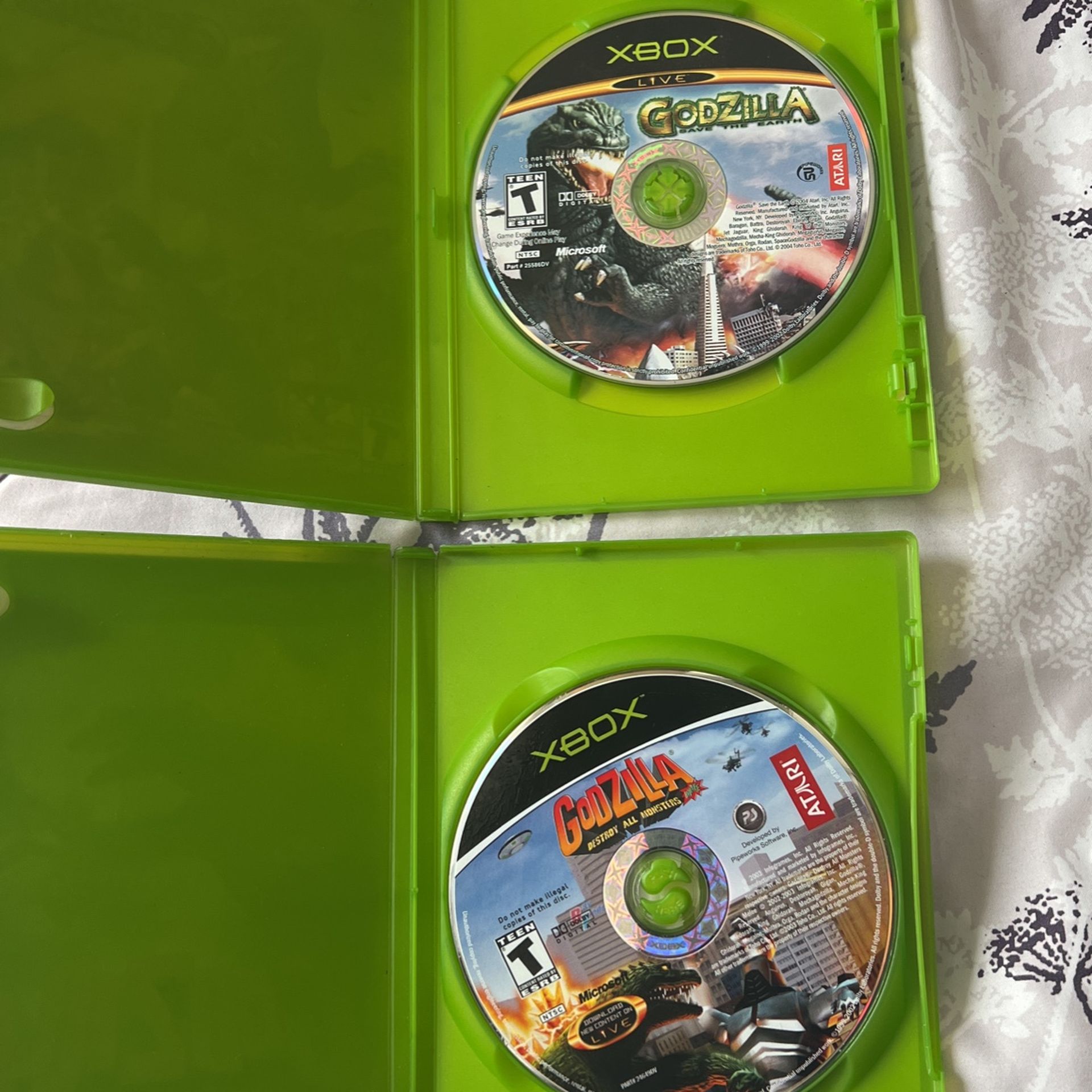 Original Xbox Games - Godzilla Save The Earth & Godzilla Destroy