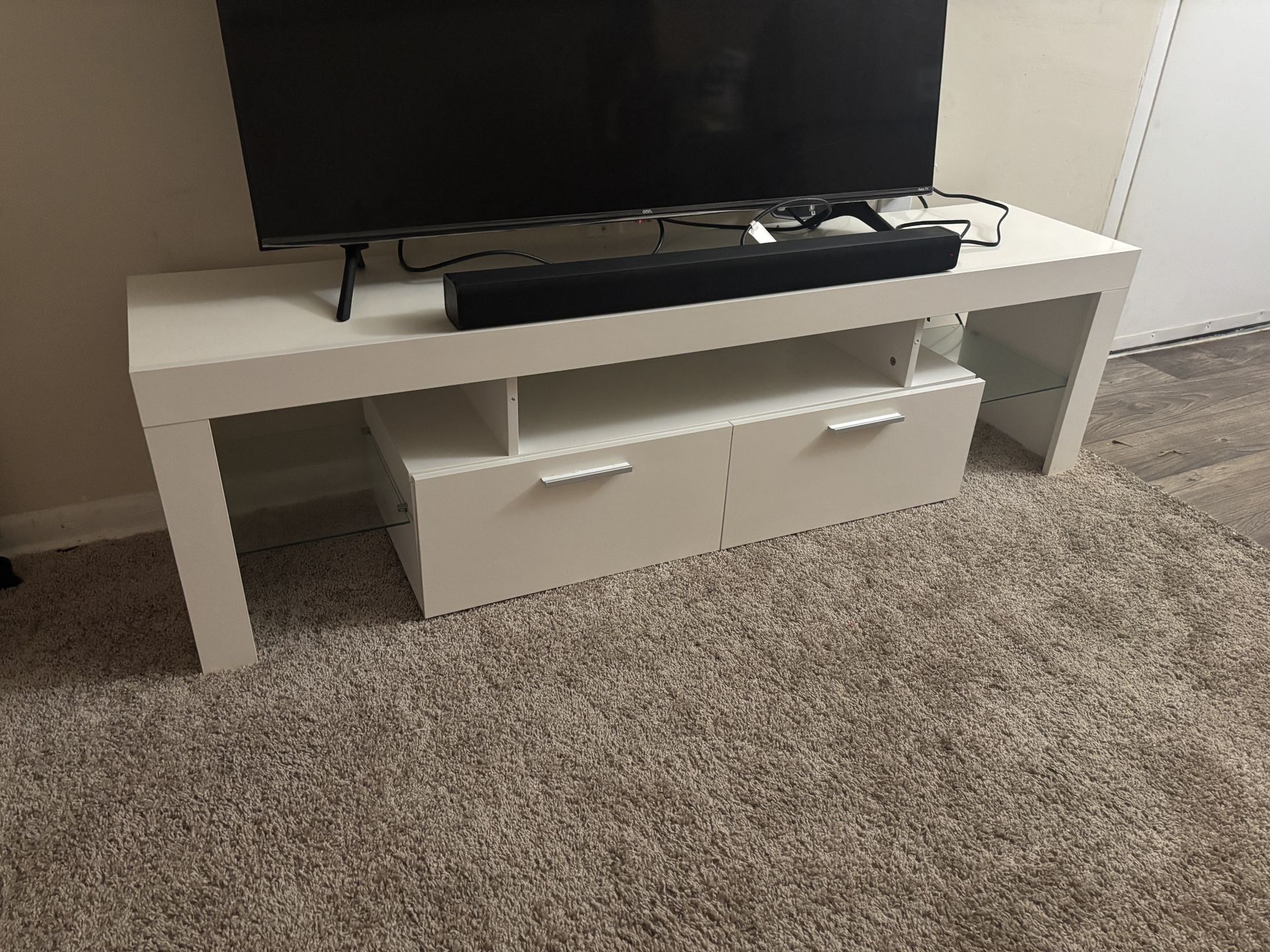 63” TV Stand W/ LED Lighting