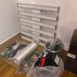 New Tech LED APE1500 LED Bar Grow Light, 4" Carbon Filter Exhaust Inline Fan