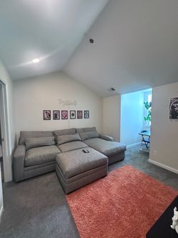 Sofa with ottoman